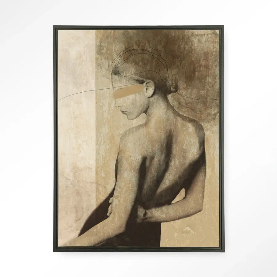 Urban Cotton 25044-back-to-you-wandkleed-floating-frame-black