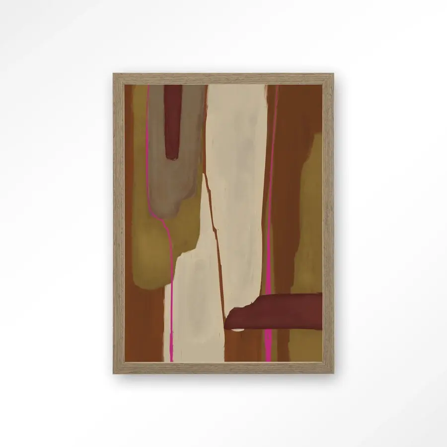 Urban Cotton 25202-zafra-art-print-wooden-frame-brown